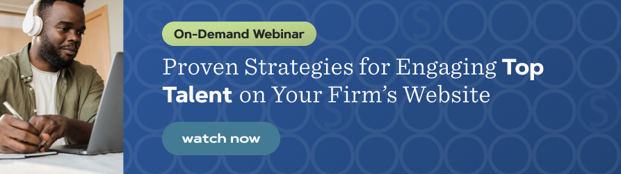 Proven strategies for engaging top talent on your firm's website webinar pusher.