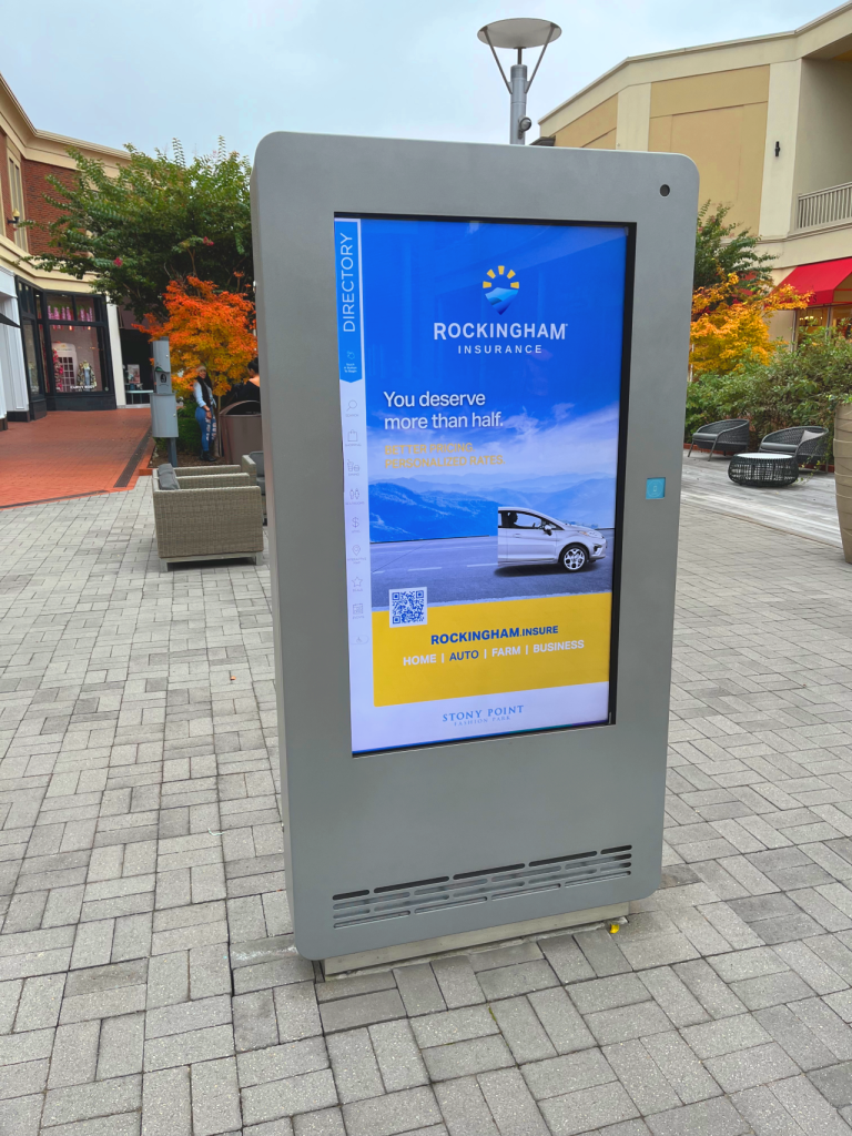 Rockingham uses a directory at an outlet mall for their brand new ad.