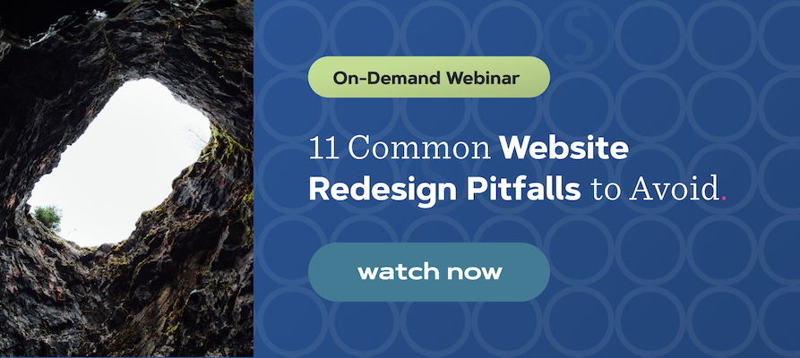 Pusher to webinar - 11 Common Website Redesign Pitfalls to Avoid